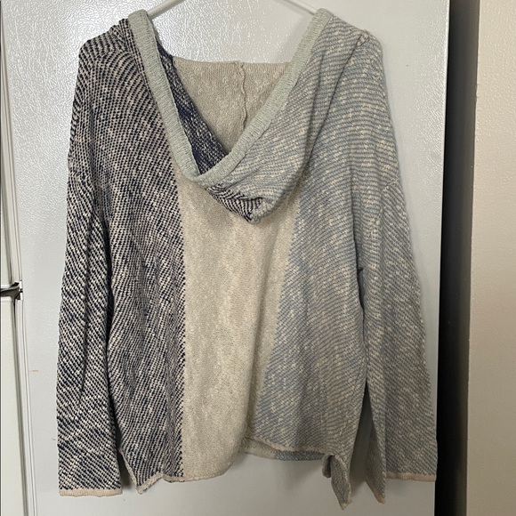 Vintage Havana Small NWT Birdcage Stone Harbor Tricolor Knit Hoodie 100% Cotton - Picture 3 of 5